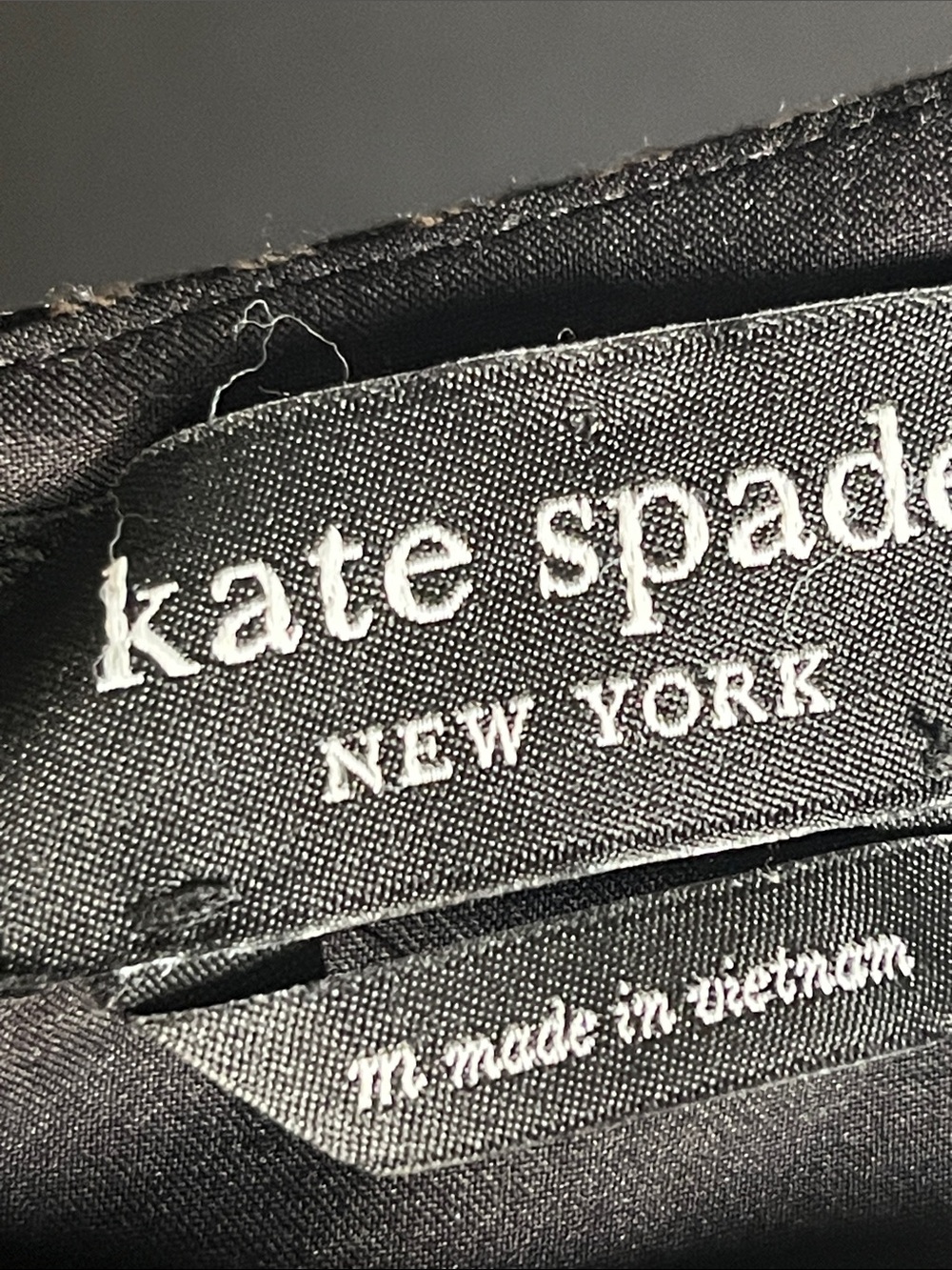 KATE SPADE  Black & White Gingham Scallop-Hem Fit & Flare Dress SIZE MEDIUM - Picture 5 of 7
